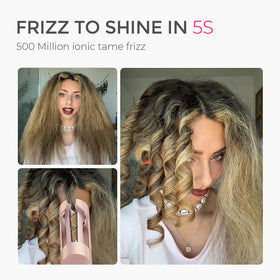 Person using TYMO CURLPRO creating beach waves quickly and safely