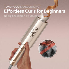 TYMO CurlPro Plus ceramic barrel close-up highlighting smooth tourmaline finish