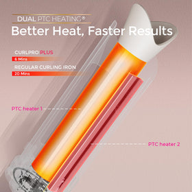 TYMO CurlPro Plus ceramic tourmaline surface close detail for frizz reduction