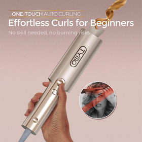 TYMO CurlPro Plus long barrel close-up demonstrating length for long hair
