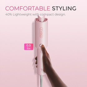 TYMO CURLPRO tourmaline coating macro showing smooth surface for less frizz