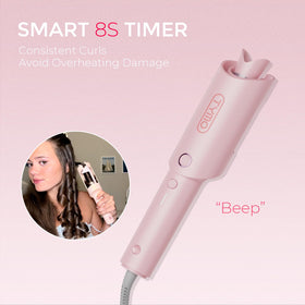TYMO CURLPRO beside passport showing travel-ready dual-voltage convenience