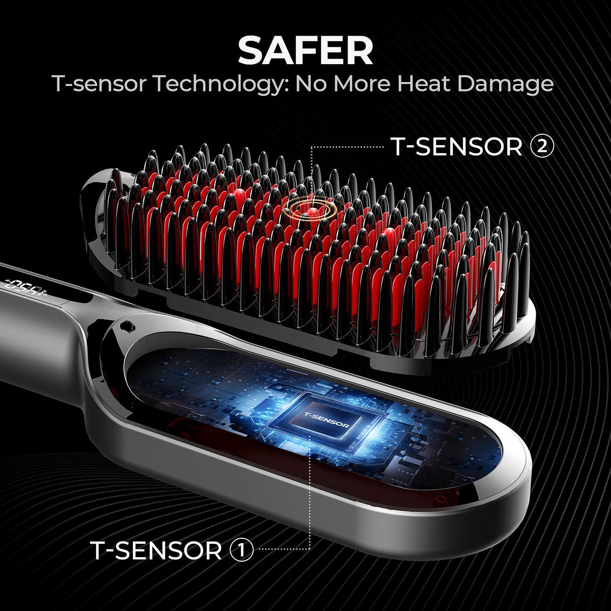 TYMO close-up of dense bristles demonstrating improved grip and faster coverage