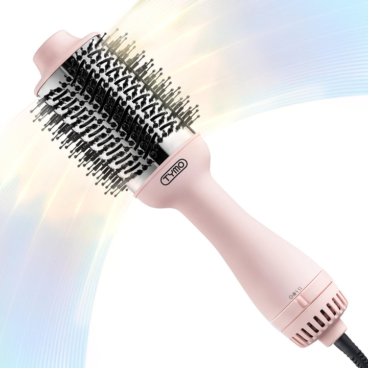 TYMO front packaging in pink showing the 4-in-1 styler and benefits