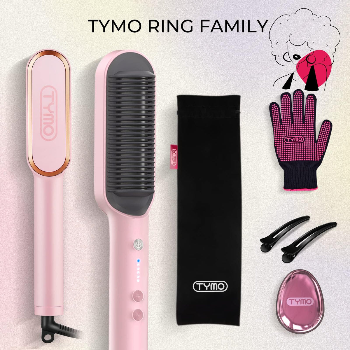 TYMO ring dual-voltage plug display for safe worldwide travel compatibility