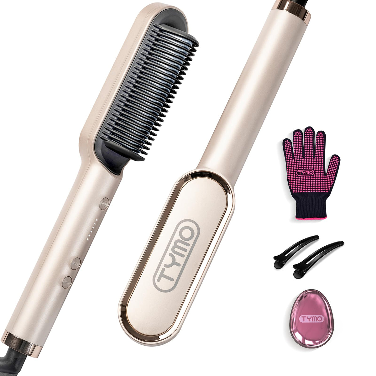 TYMO front view showing champagne gold finish and sleek design for polished styling