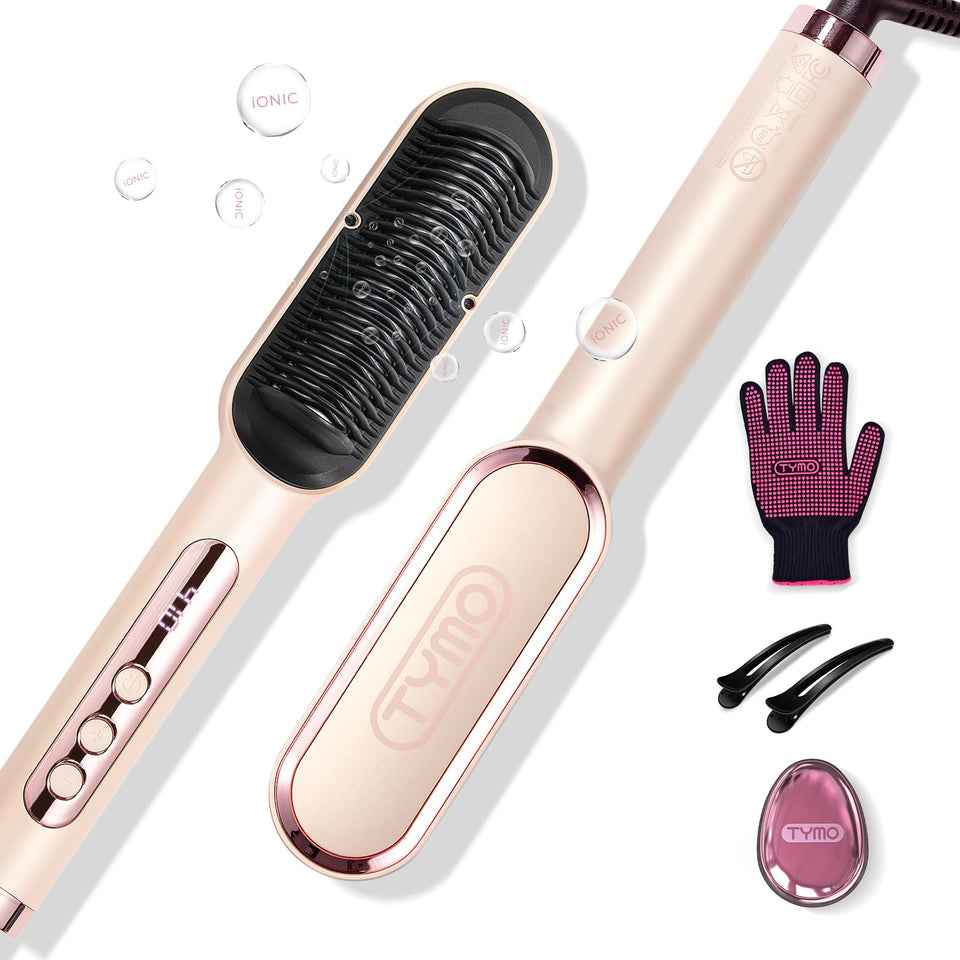 TYMO Ring Plus front view in gold blush showing sleek design and fast styling benefit