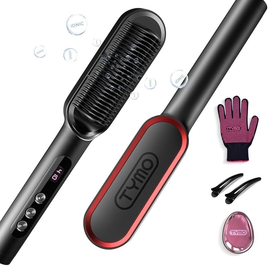 TYMO Ring Plus front view showing brush and ergonomic handle for easy styling