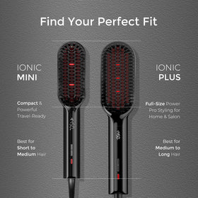 TYMO digital temperature display and controls showing precision heat for hair protection