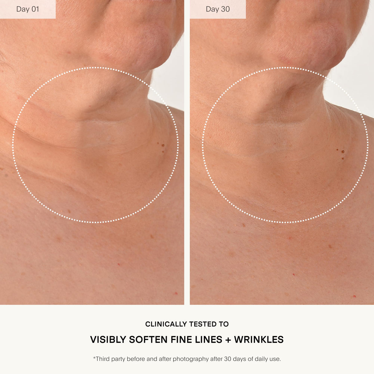 U Beauty close-up texture showing smooth serum finish for lightweight absorption