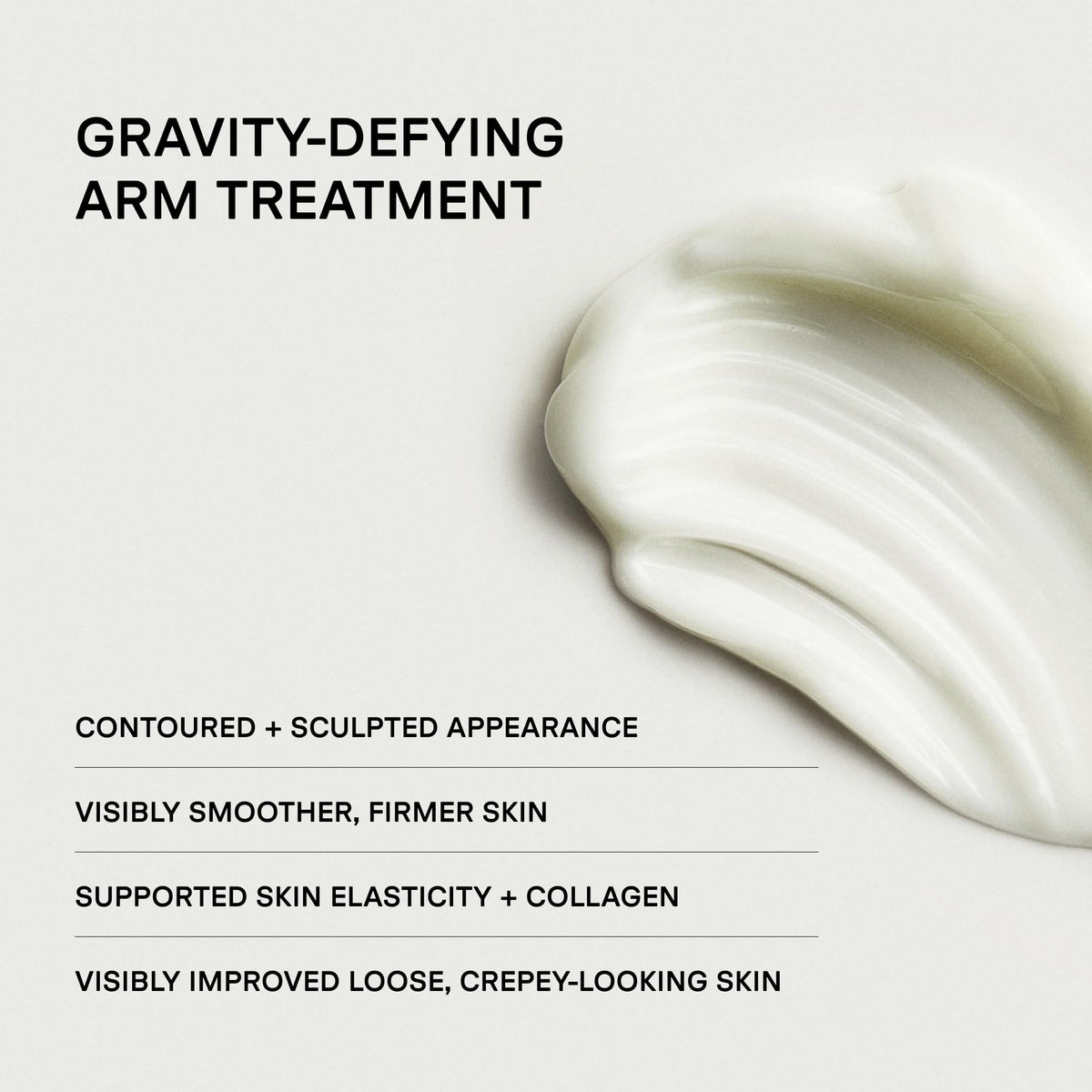 U Beauty SCULPT cream texture close-up showing smooth consistency for easy absorption