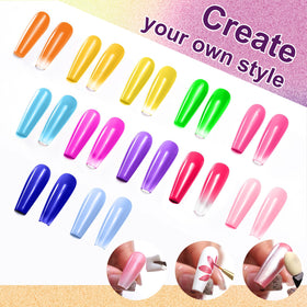 U-Shinein sponge blocks arrangement illustrating neat blending tools for ombrés