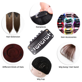 uadbau model wearing extensions with clips demonstrating discreet secure hold
