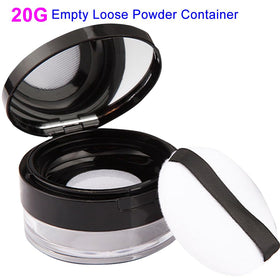 UARUOGP open 20g compact with mirror and puff for easy touch-ups