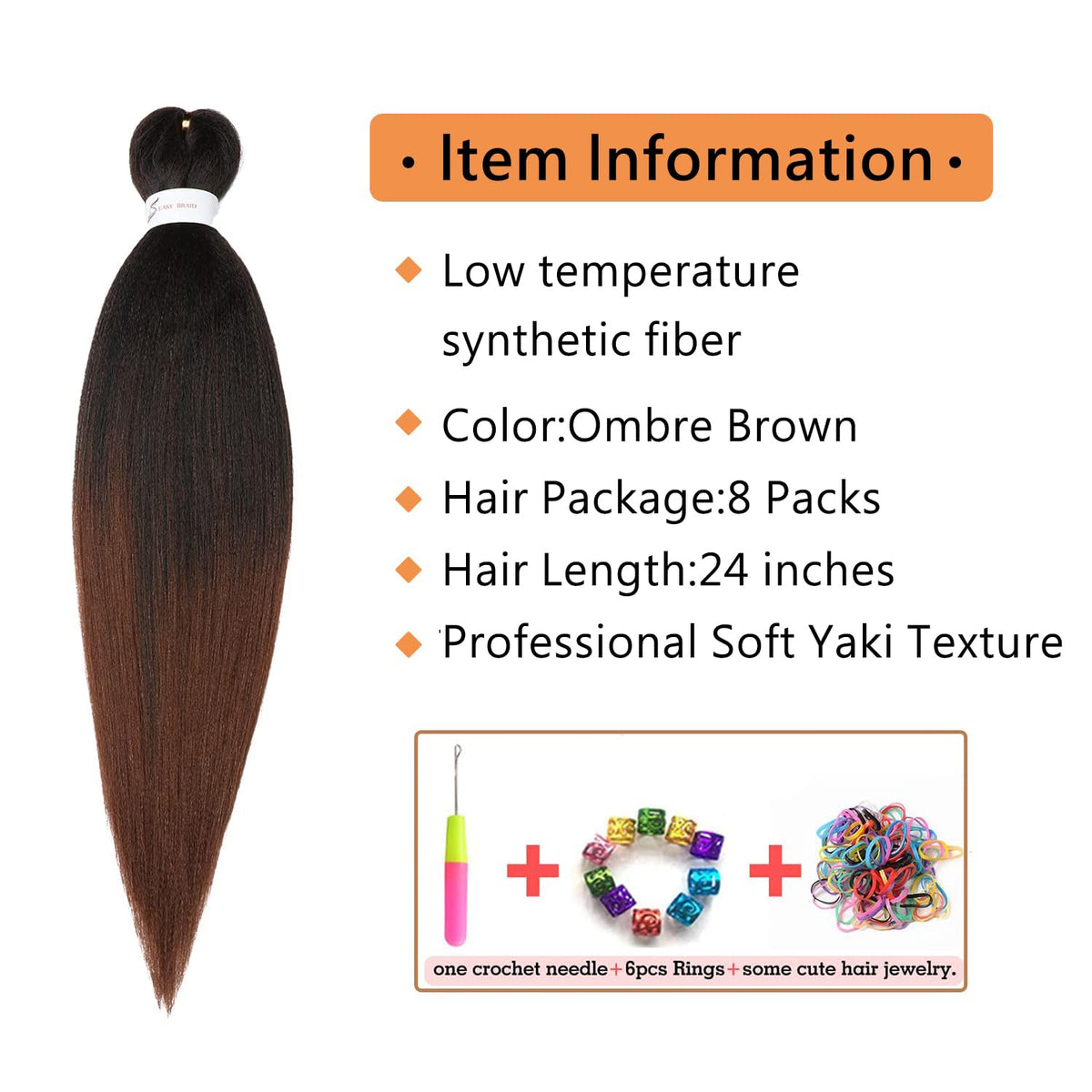 Ubeleco close-up of soft yaki texture highlighting natural look and easy braiding