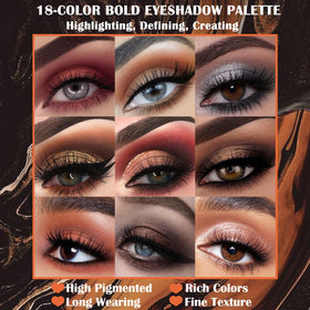UCANBE brush applying shimmer on eyelid demonstrating intense metallic payoff