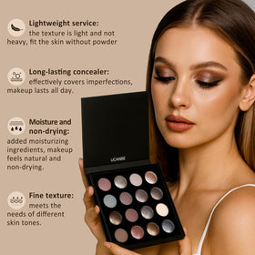 UCANBE set of 15 brushes laid out to show variety and application control