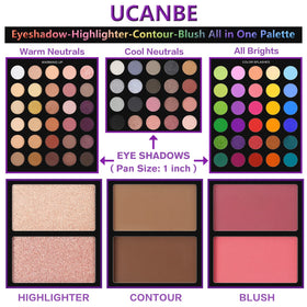 UCANBE 15-piece brushes laid out for precise application and speed