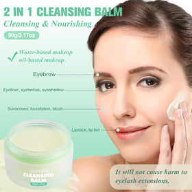 UCANBE balm texture close-up illustrating smooth cream-to-oil transformation benefit