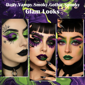 UCANBE cosplay witch makeup lifestyle shot — dramatic character transformation