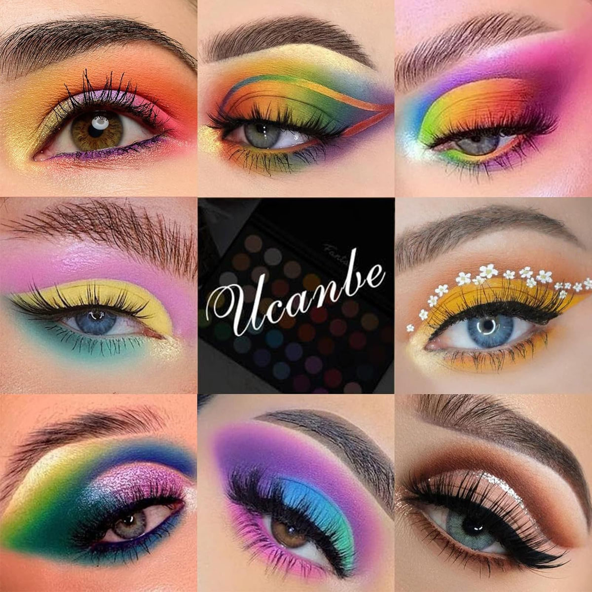 UCANBE metallic shimmer close detail reflecting high-shine impact for focal lids