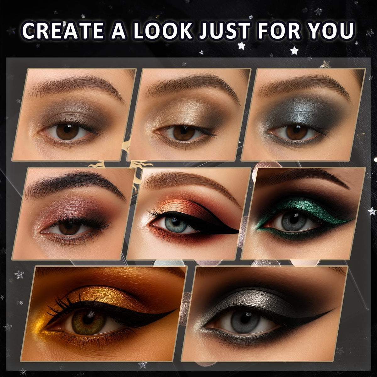 UCANBE evening eye look using shimmers and depth for dramatic, long-wear finish