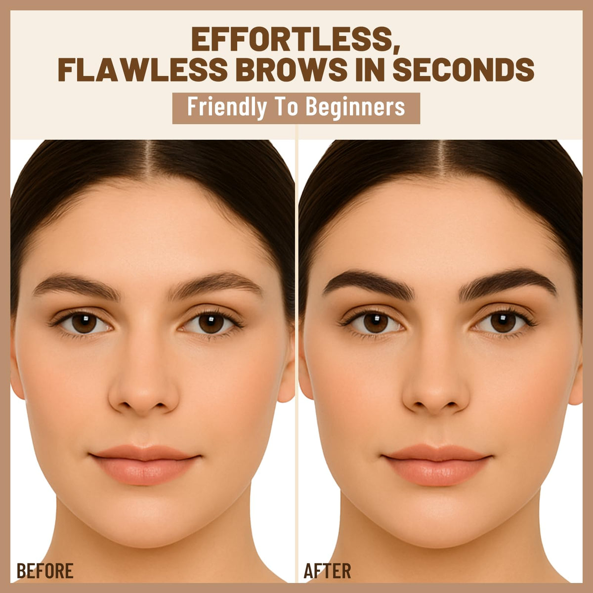 UCANBE finishing powder and double-ended brush for matte setting