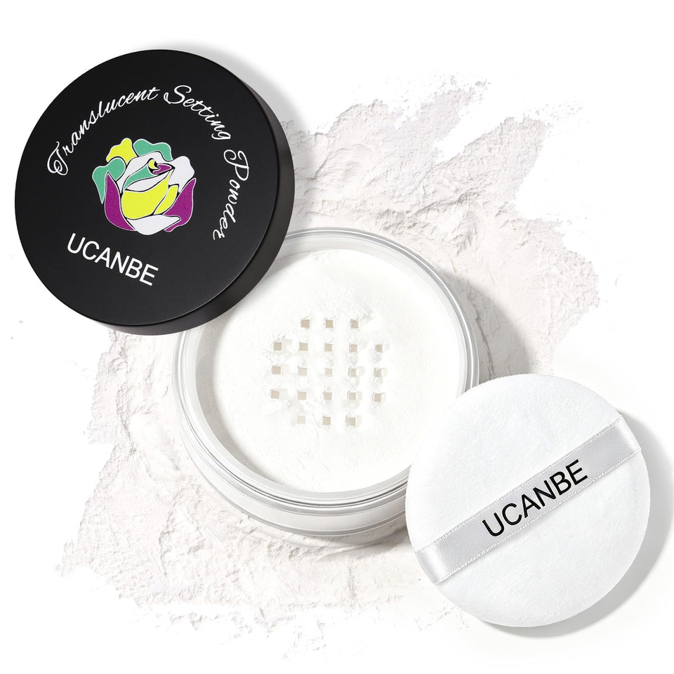 UCANBE front packaging showing translucent powder and brand benefit