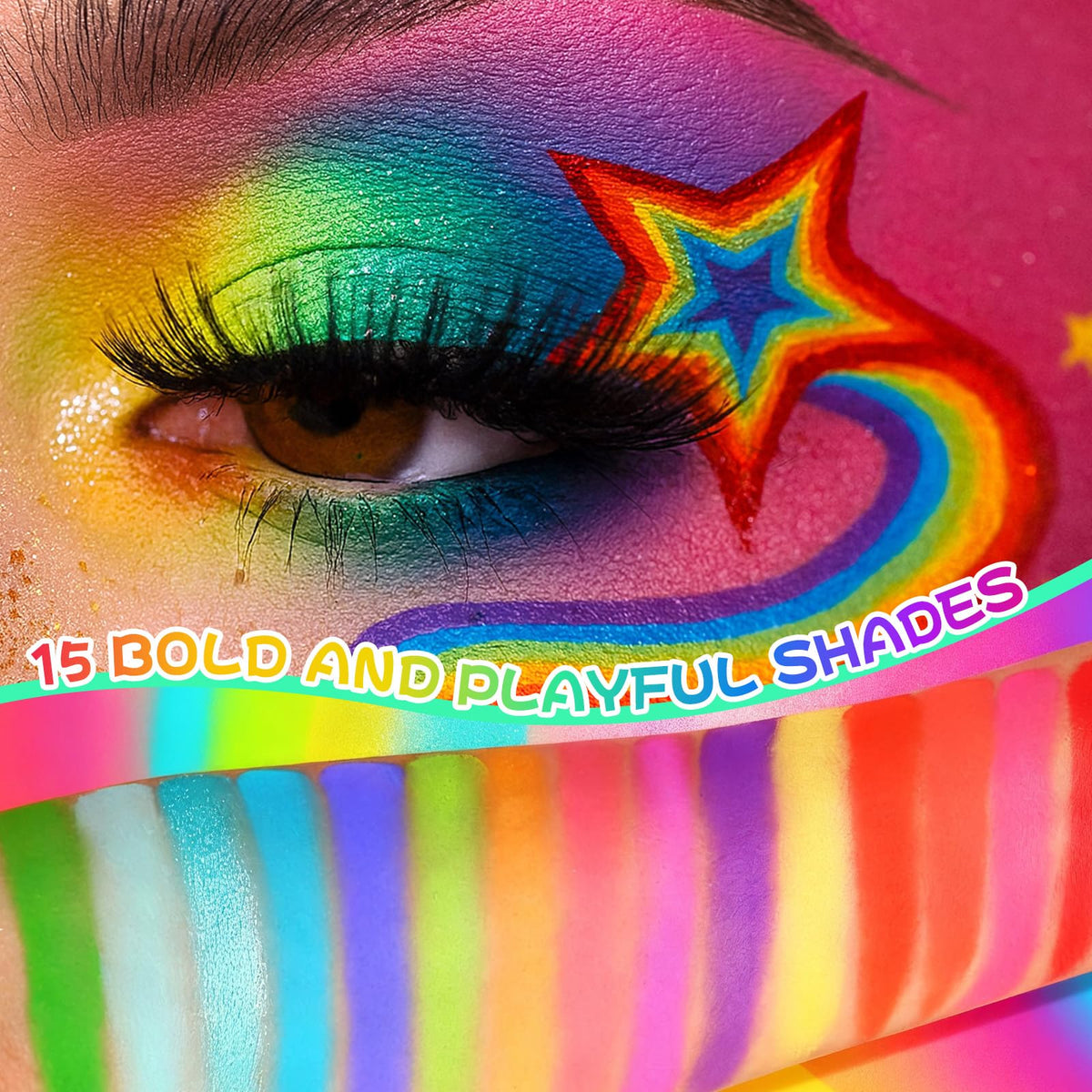 UCANBE Fruit Punch shimmer metallic detail reflecting light for eye-catching highlights
