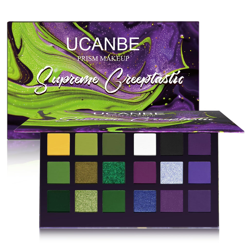 UCANBE front packaging showing green and purple palette — bold dual-tone choice