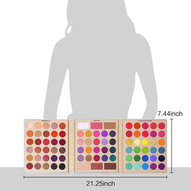 UCANBE palette inside a makeup bag for portability and kit consolidation