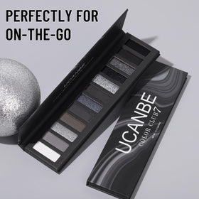 UCANBE smoky eye application on model showing dramatic depth and long-lasting finish