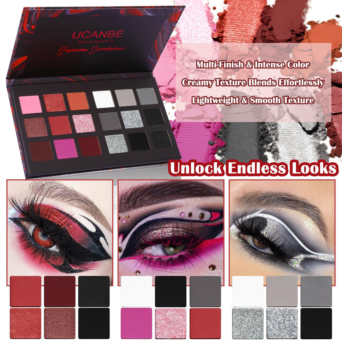 UCANBE lid metallic shade reflecting light to create high-impact photographic highlights