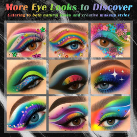 UCANBE evening makeup look using palette delivering dramatic luminous finish