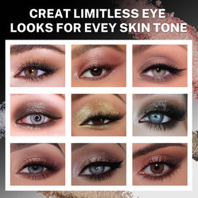 UCANBE lifestyle image of evening makeup using the palette for glam