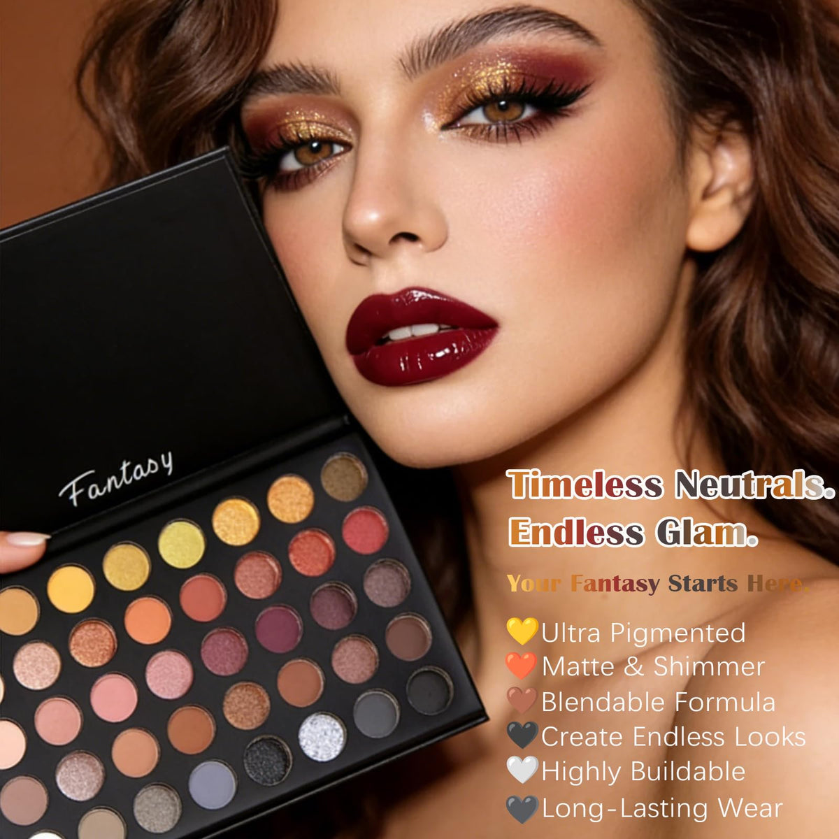 UCANBE matte swatches in gradient with even pigment and blend