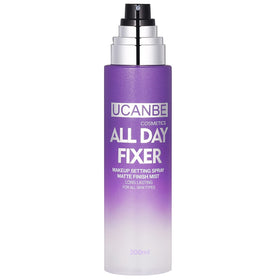 UCANBE front packaging showing bottle and matte finish benefit