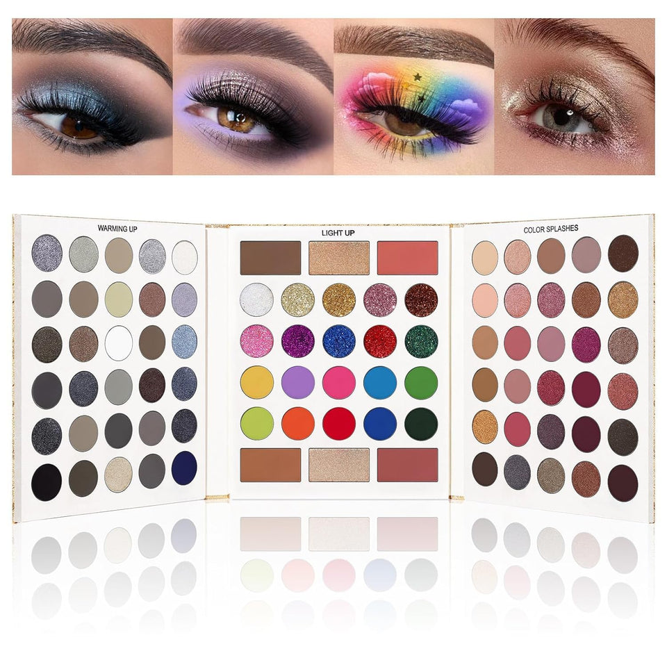 UCANBE palette front open showing 86 colors for complete looks