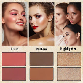UCANBE palette held in hand to show compact travel-friendly size
