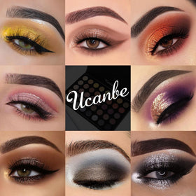 UCANBE palette held in hand showing compact travel-friendly size
