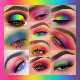 UCANBE palette in use eye makeup demonstrating application and finished look