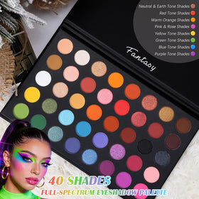 UCANBE close-up of shadow pans revealing smooth texture for easy blending