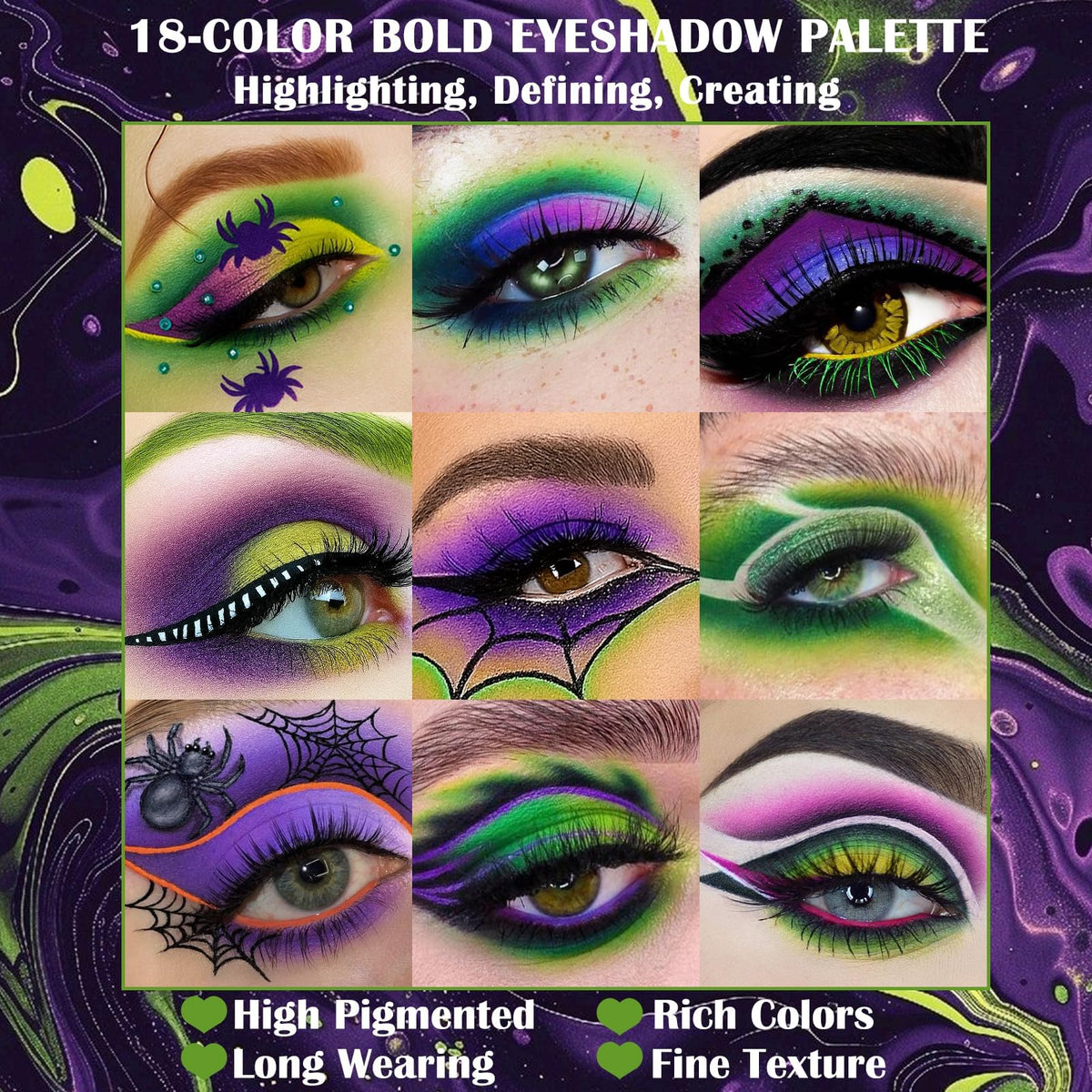 UCANBE close-up of purple metallics — reflective dimension for glam