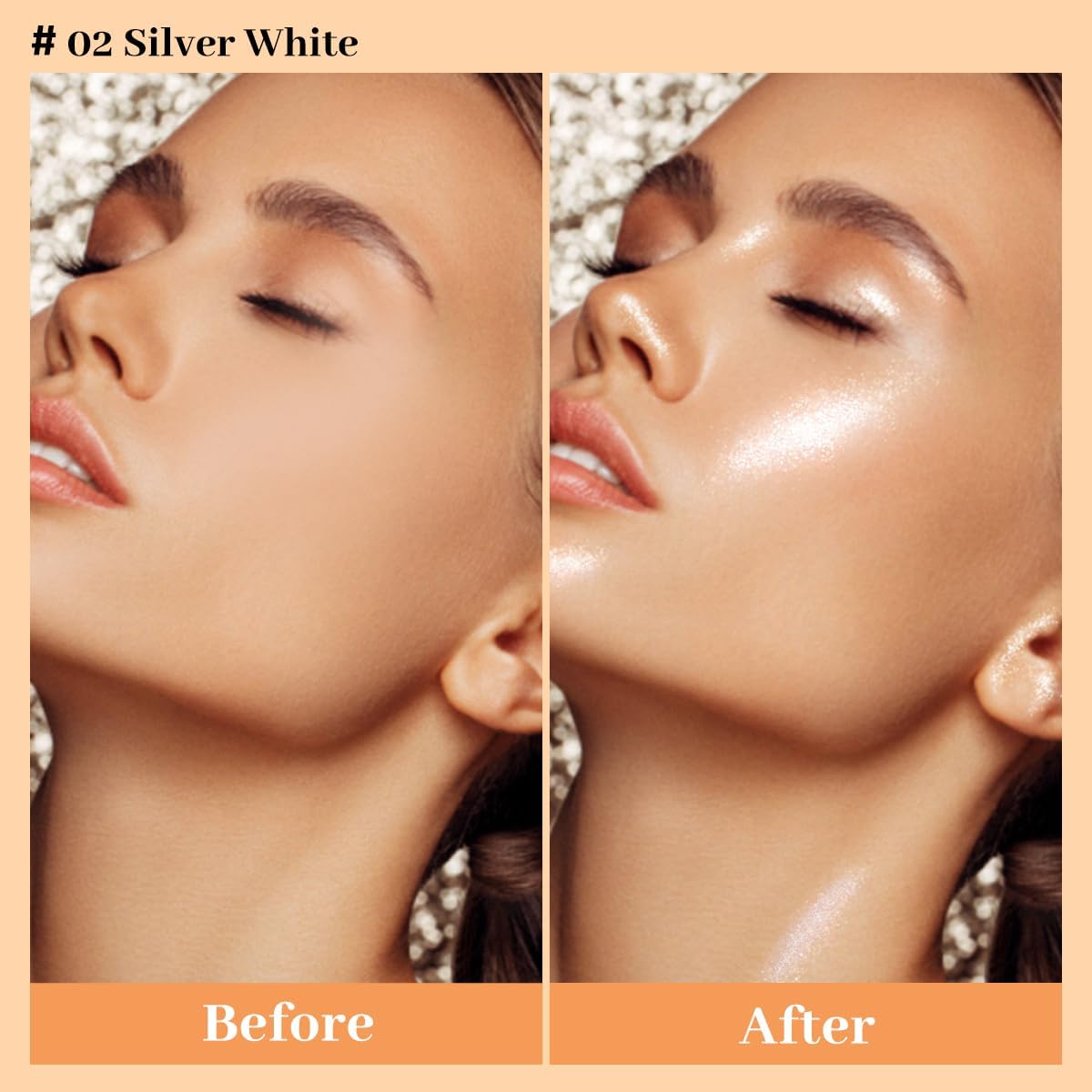 UCANBE mixed with lotion demonstrating customizable glow and hydration