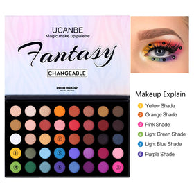 UCANBE palette held in hand showing compact size and portable convenience