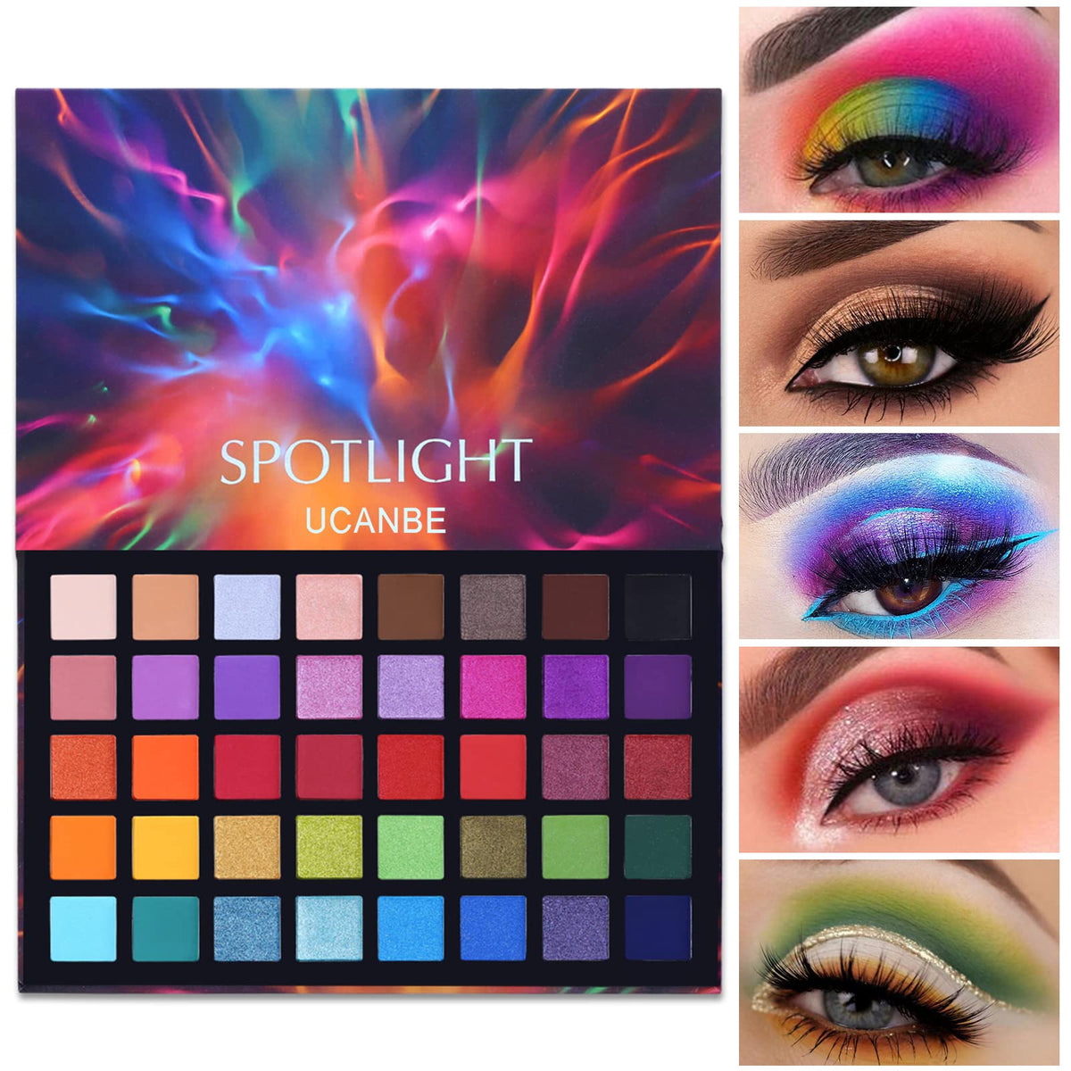 UCANBE front packaging view showcasing 40-color palette and compact design