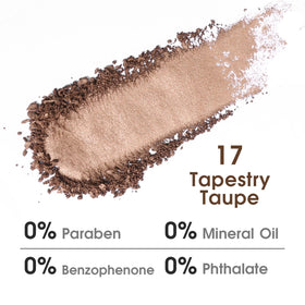 UCANBE swatched shades on arm demonstrating pigmentation and blendability for quick color choice