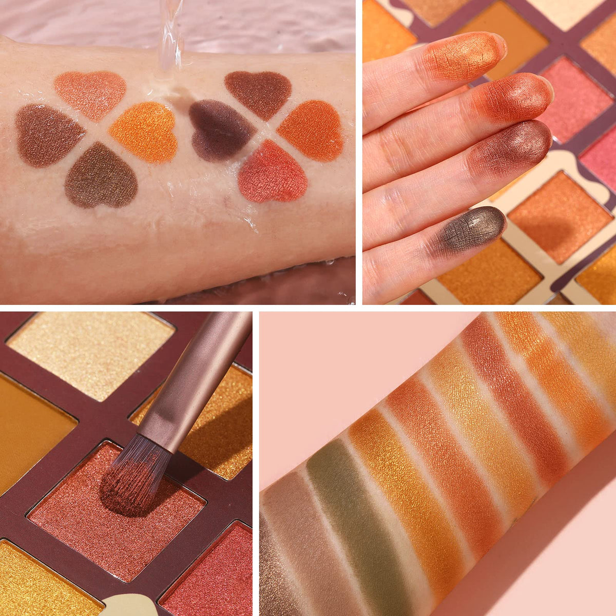UCANBE swatches on arm displaying shade range for easy selection