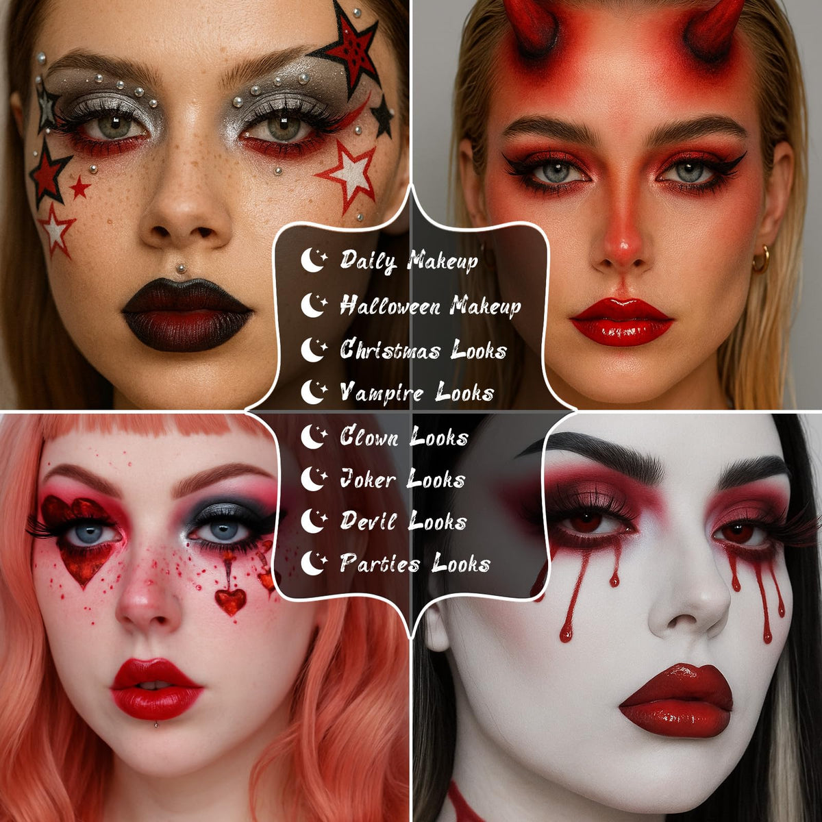 UCANBE eye look created with multiple shades showing versatile styling options