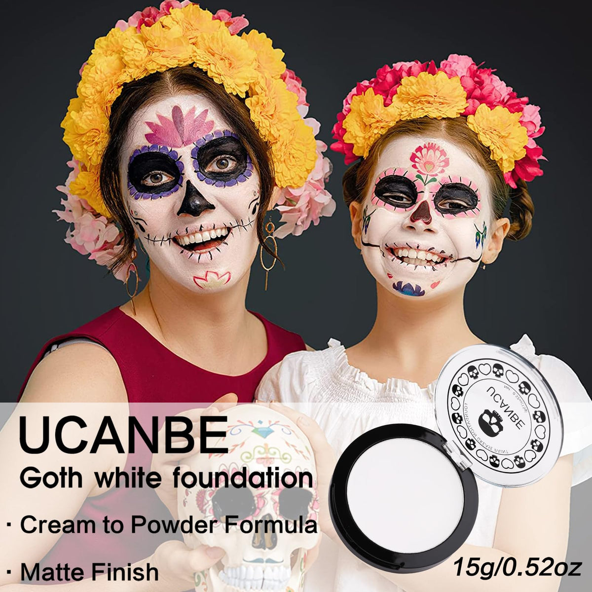 UCANBE makeup brush with product showing precise detailing benefit